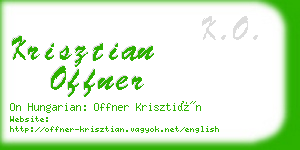 krisztian offner business card